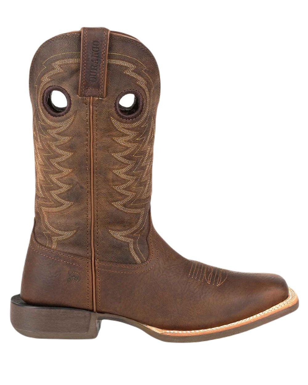 Flaxen Brown Coloured Durango Mens Rebel Pro Western Classic Boots on White Background