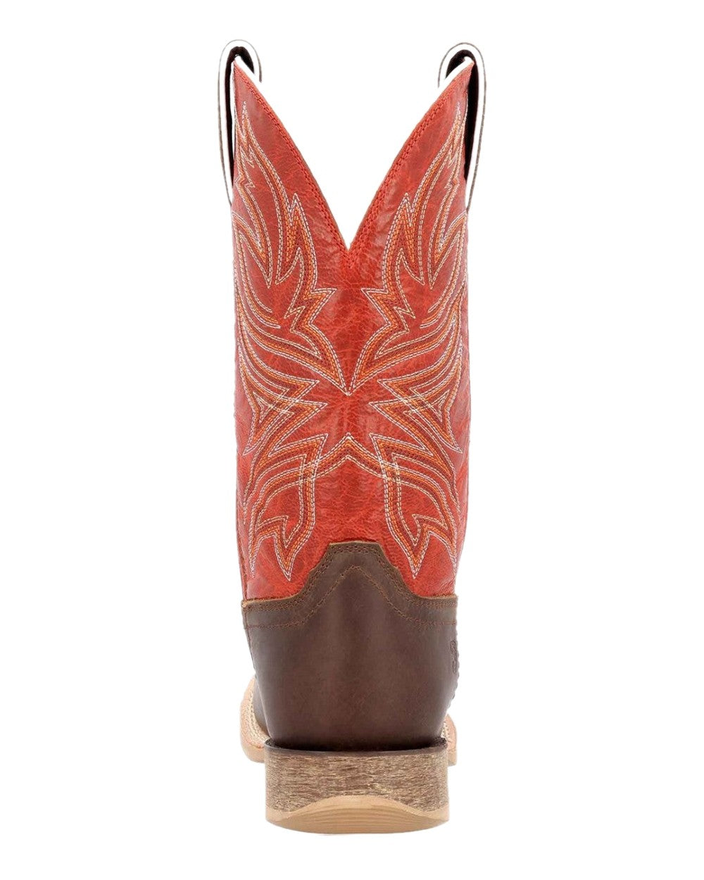Worn Brown Chili Pepper Coloured Durango Mens Rebel Pro Western Unique Boots on White Background