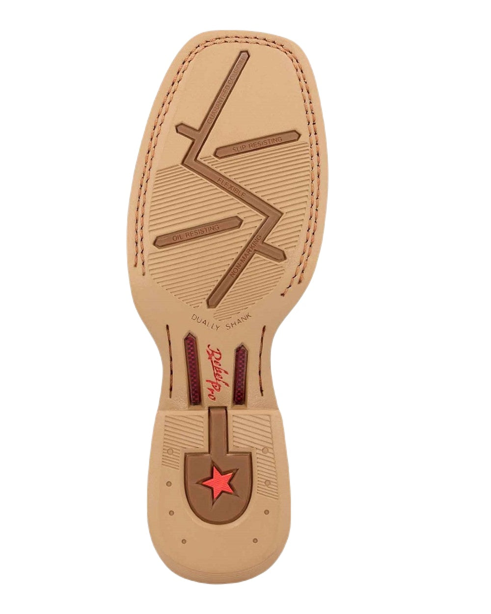 Worn Brown Chilli Pepper Coloured Durango Mens Rebel Pro Western Unique Boots on White Background