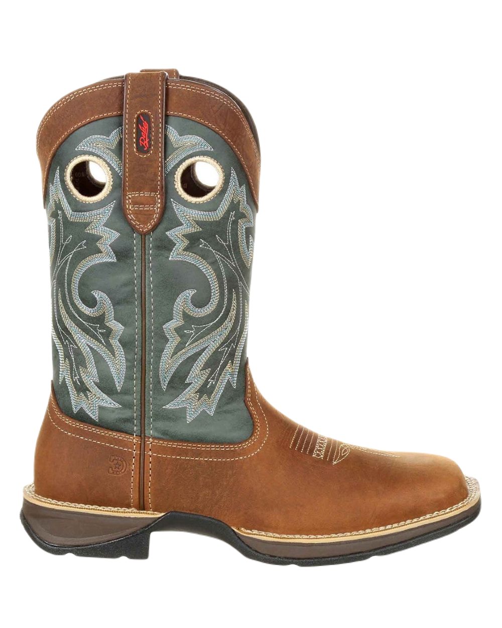 Saddlehorn Clover Coloured Durango Mens Rebel Pull-On Western Boots on White Background