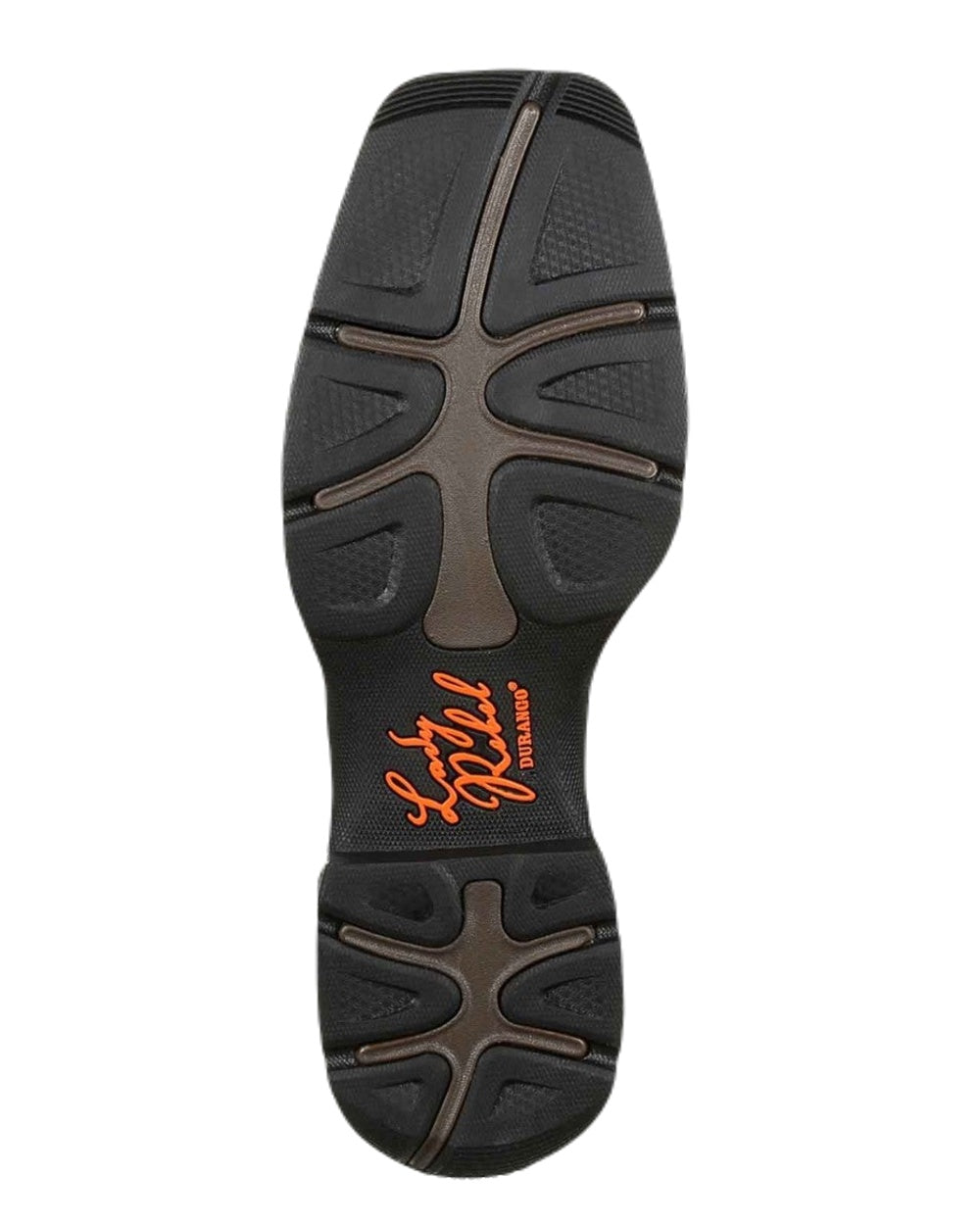 Brown Evergreen Coloured Durango Rebel Waterproof Western Boots on White Background