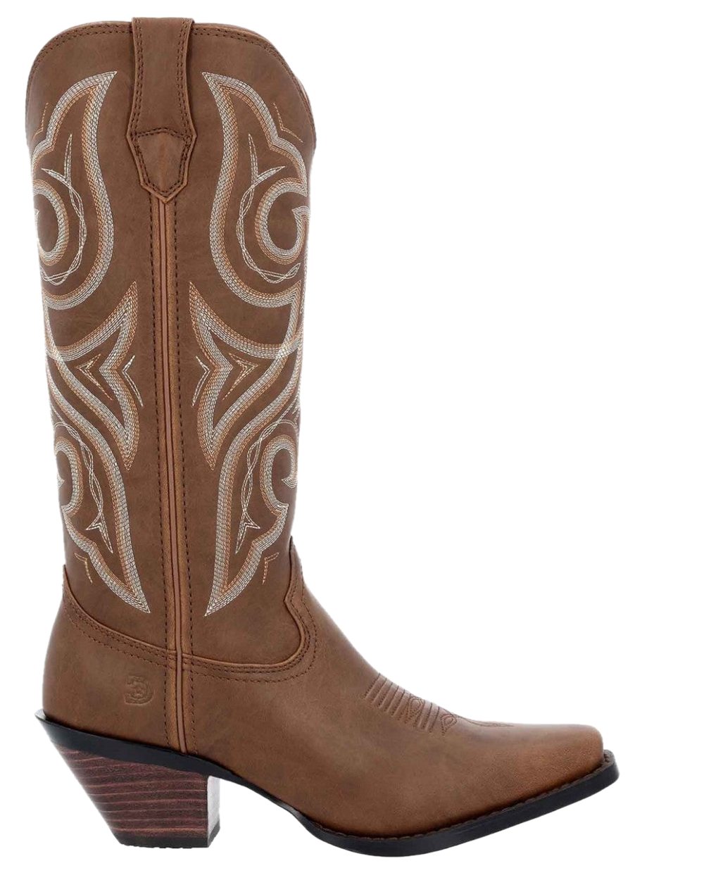 Milk Chocolate Coloured Durango Womens Crush Western Classic Boots on White Background