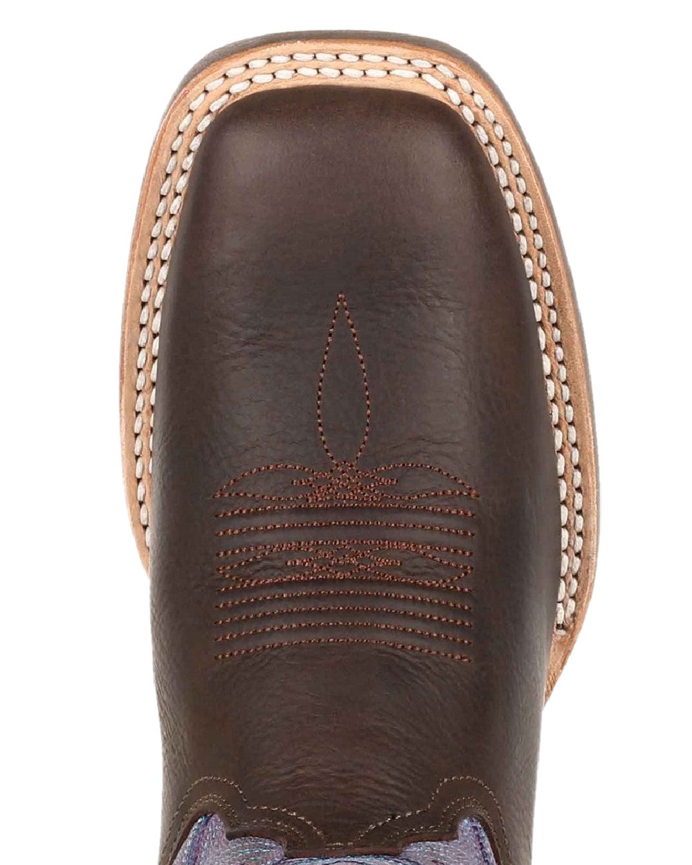 Dark Earth Amethyst Coloured Durango Womens Rebel Pro Western Cowboy Boots on White Background