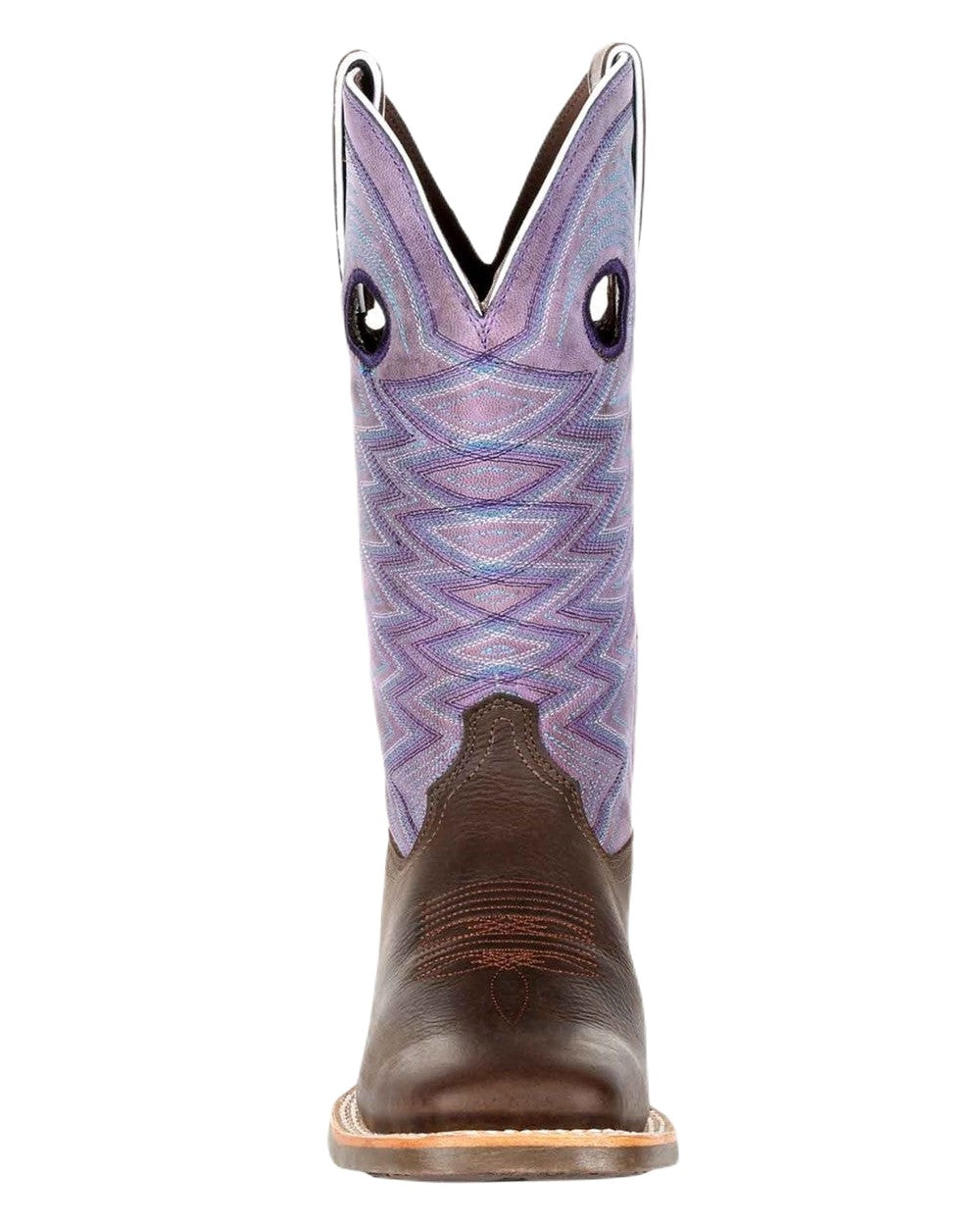 Dark Earth Amethyst Coloured Durango Womens Rebel Pro Western Cowboy Boots on White Background