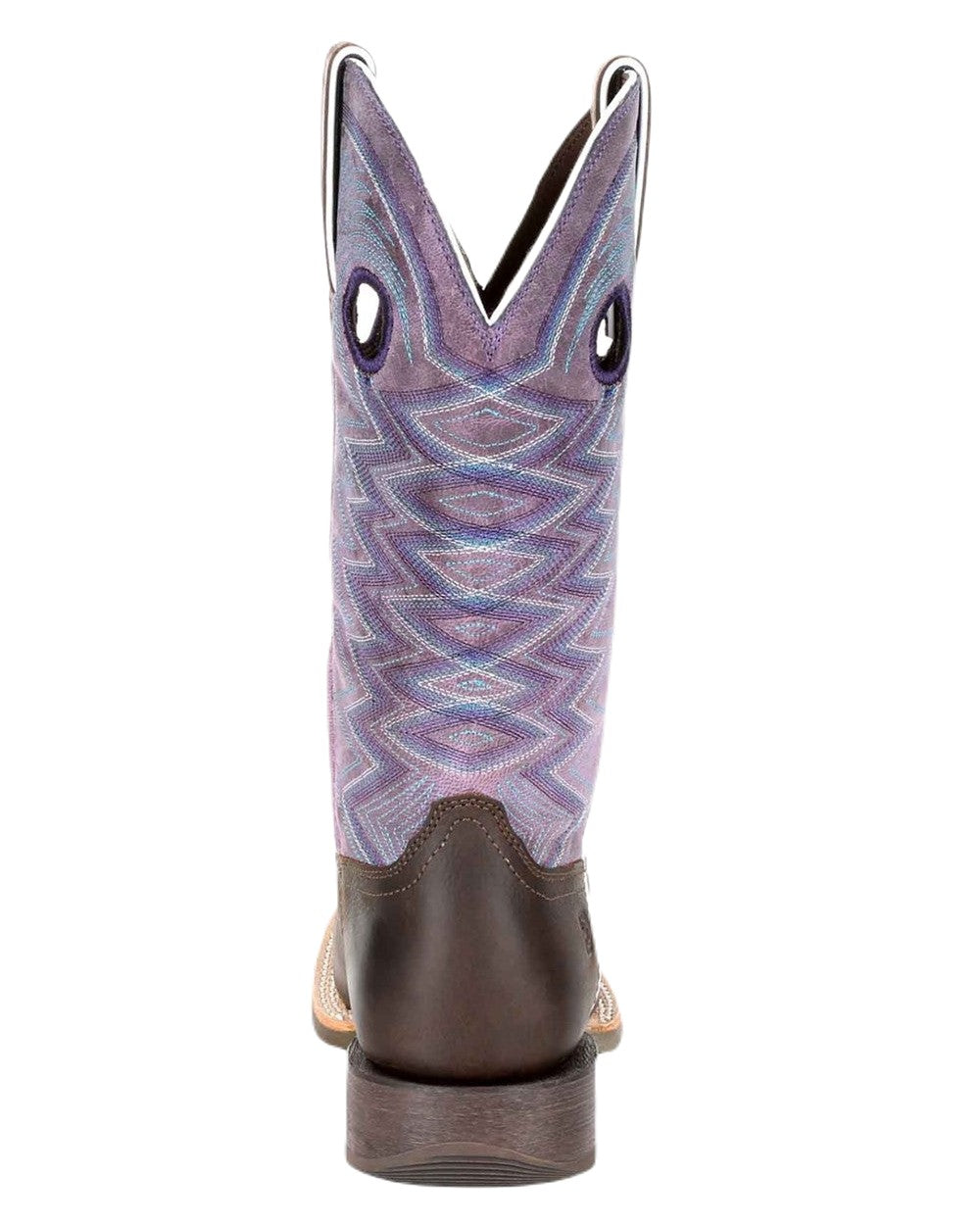 Dark Earth Amethyst Coloured Durango Womens Rebel Pro Western Cowboy Boots on White Background