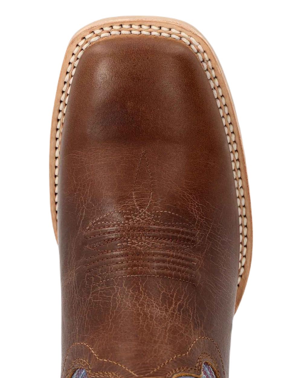 Golden Brown Periwinklw Coloured Durango Womens Rebel Pro Western Leather Boots on White Background