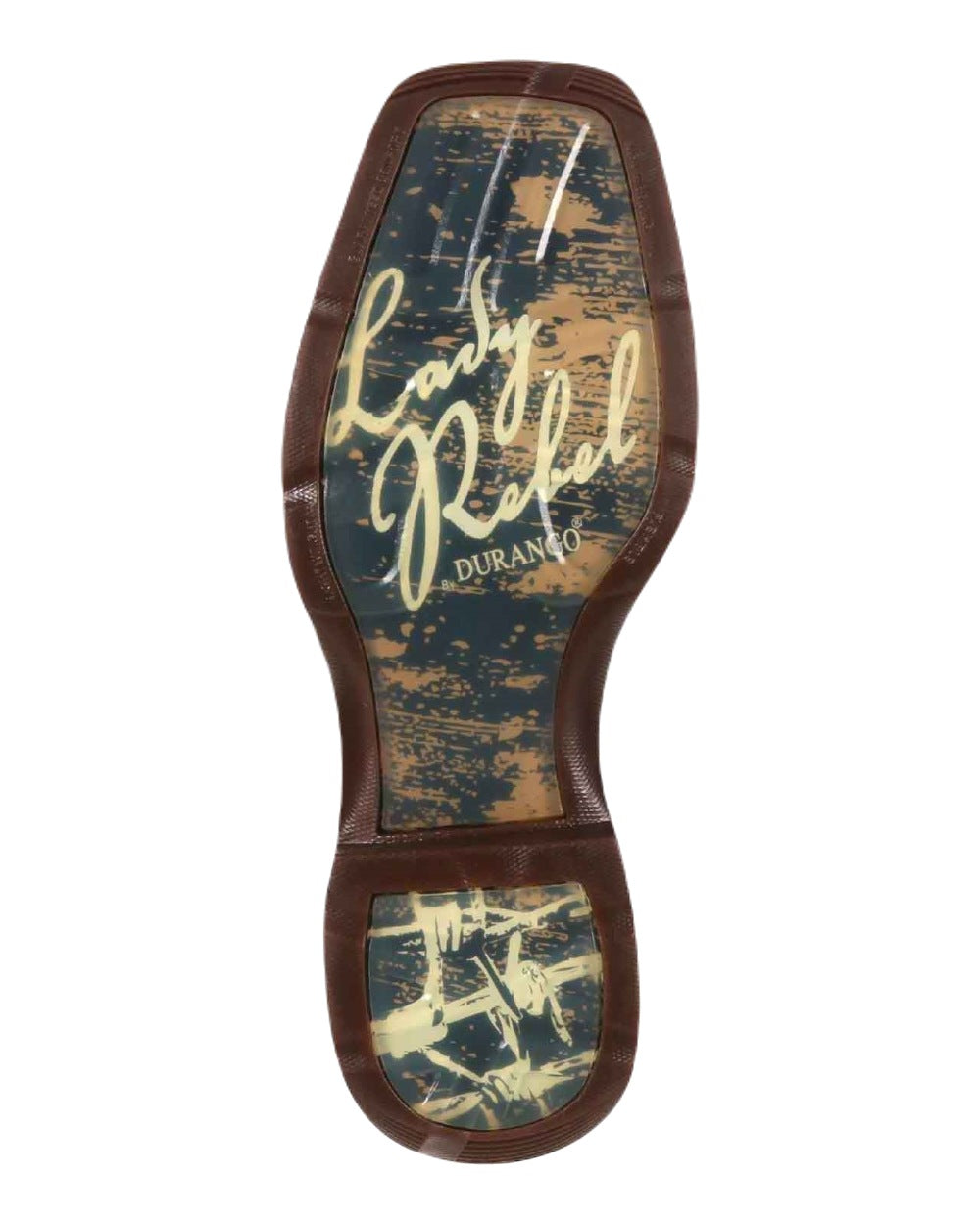 Nicotine Brown Coloured Durango Womens Rebel Western Style Boots on White Background