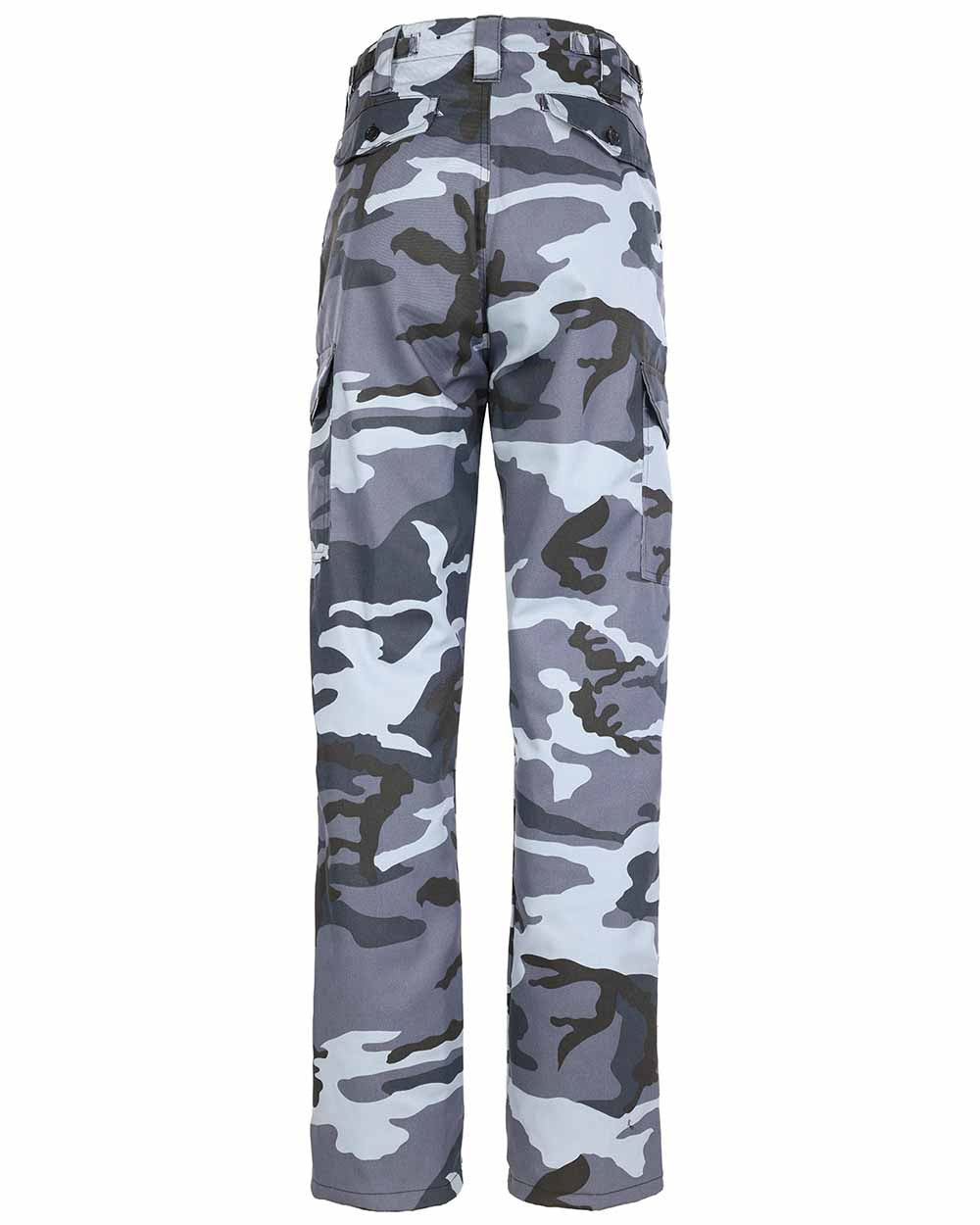Night Urban Coloured Fort Camo Combat Trousers On A White Background