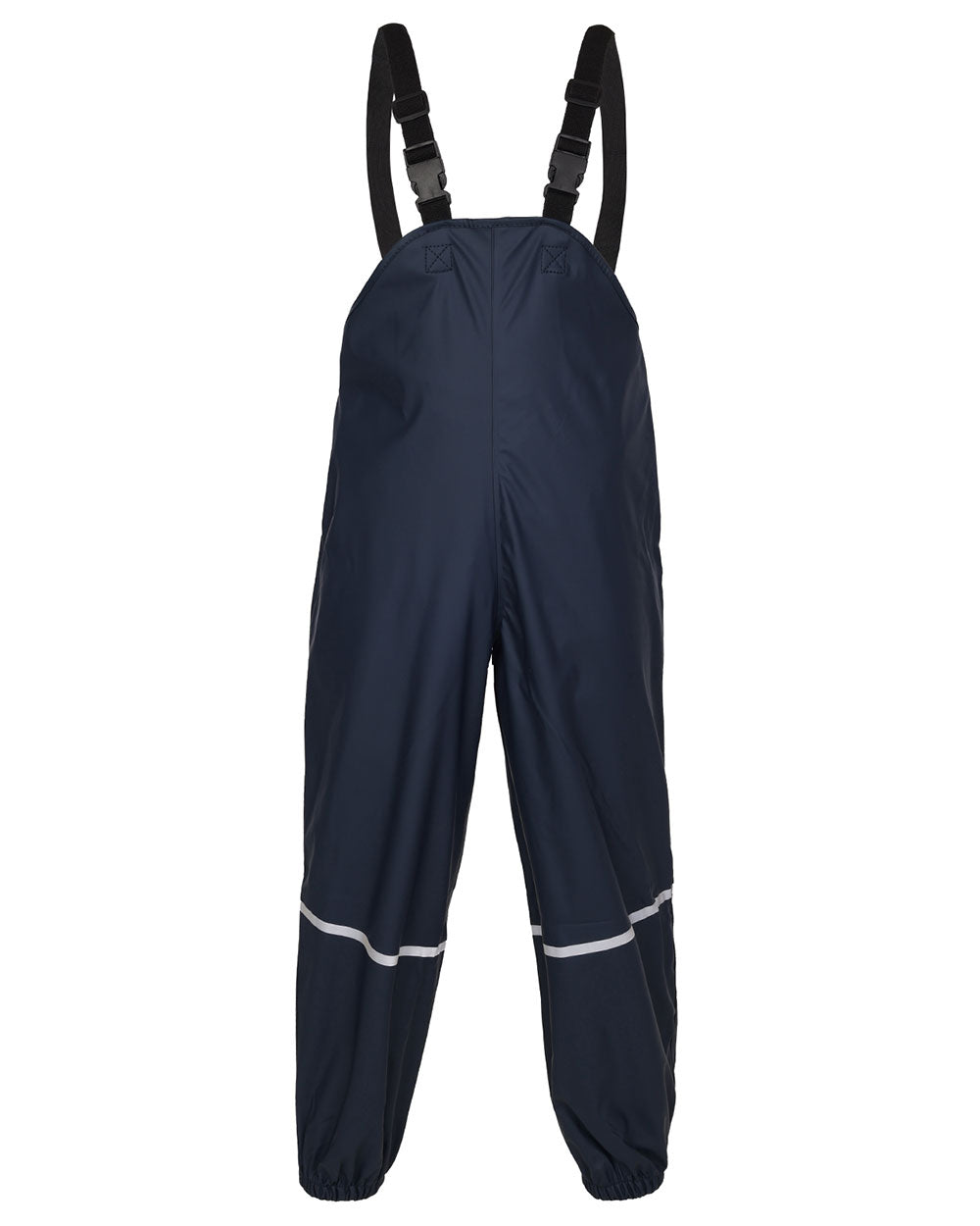Navy Coloured Fort Childrens Splashflex Bib and Brace On A White Background
