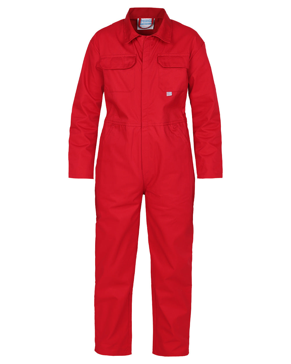 Red coloured Fort Tearaway Junior Coverall on White background