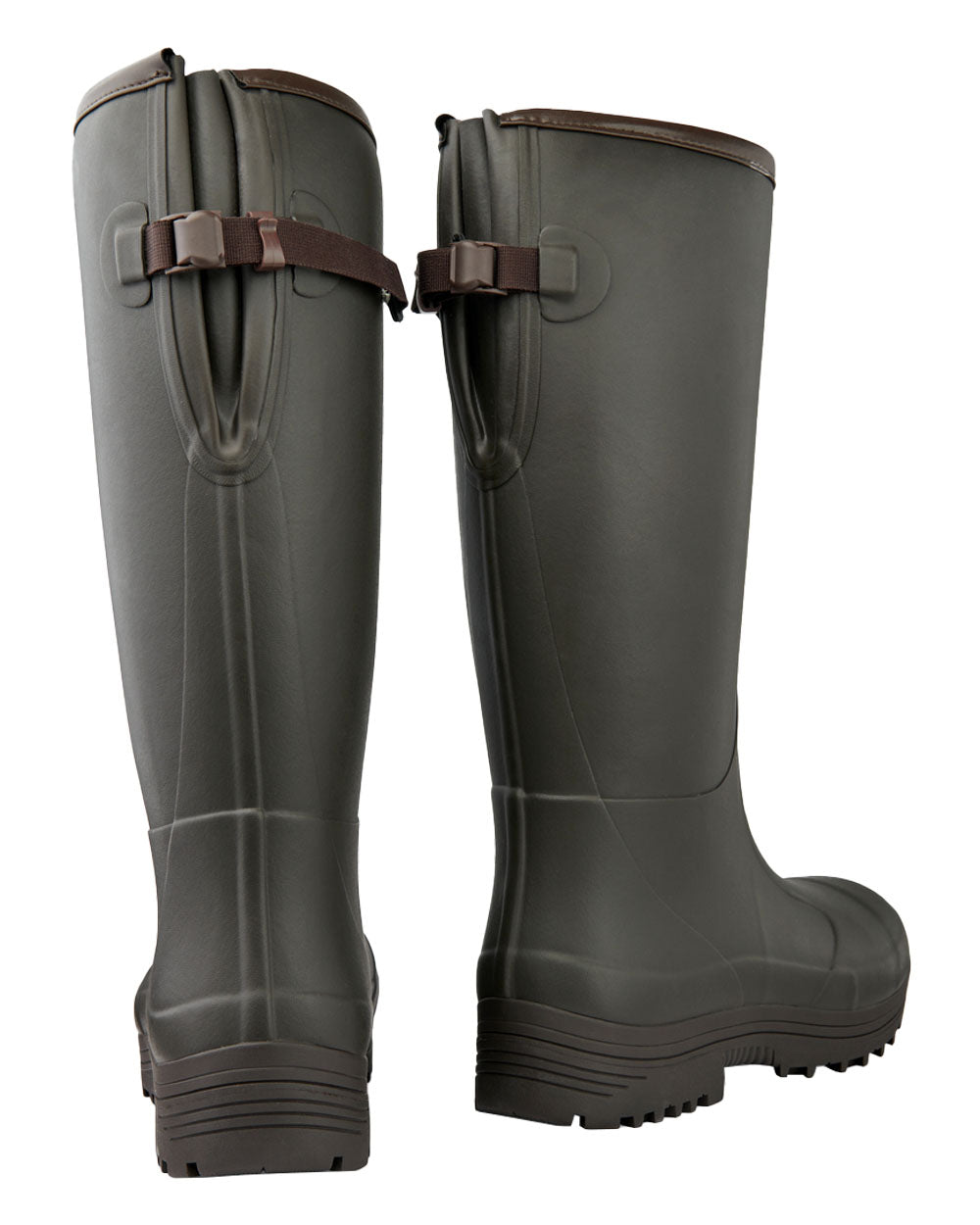 Dark Brown coloured Pheasant Game 18" 5mm Wellingtons on White background