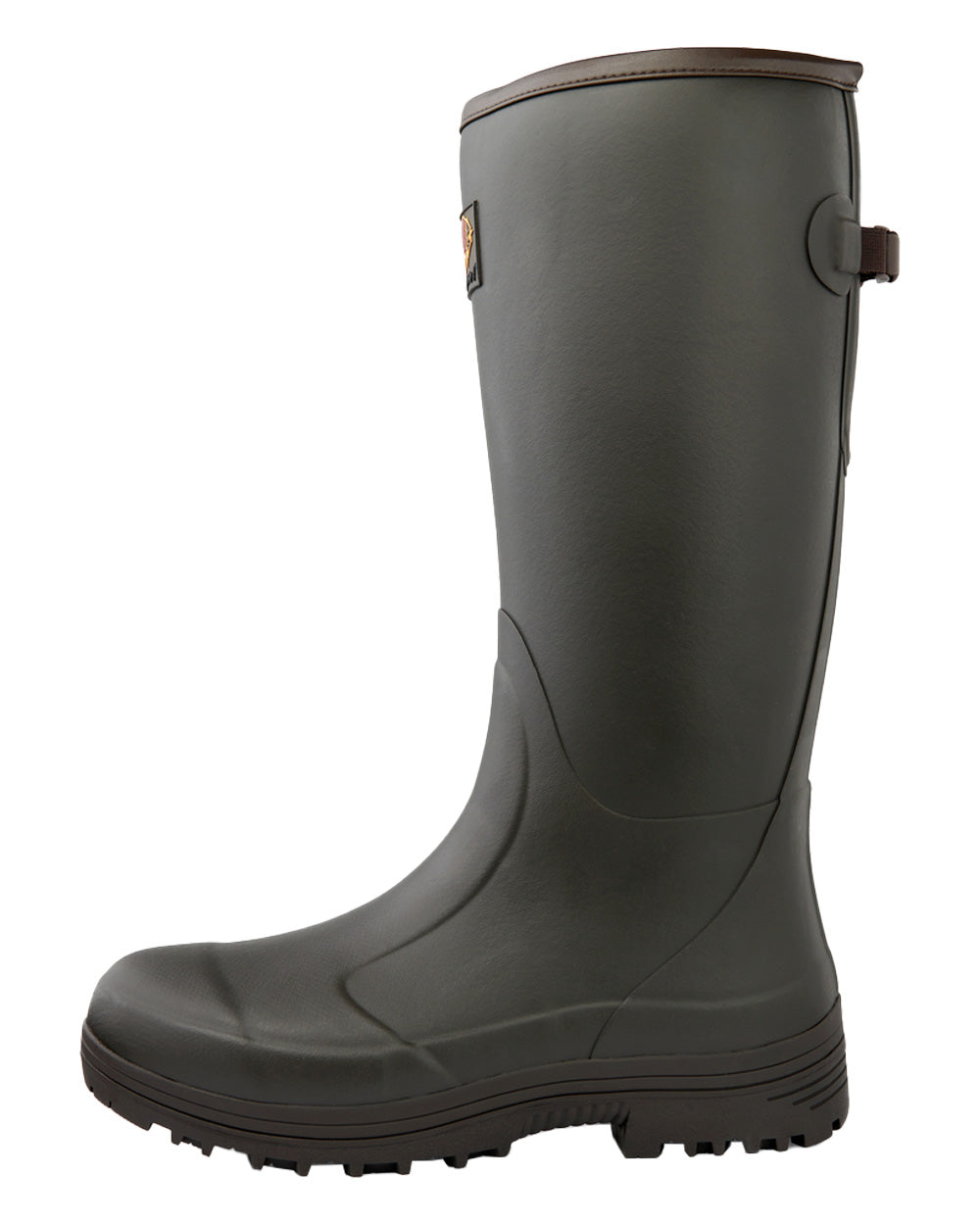 Dark Brown coloured Pheasant Game 18" 5mm Wellingtons on White background