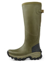 Olive coloured Gateway1 Woodstalker lady 17" Boots on white background #colour_olive