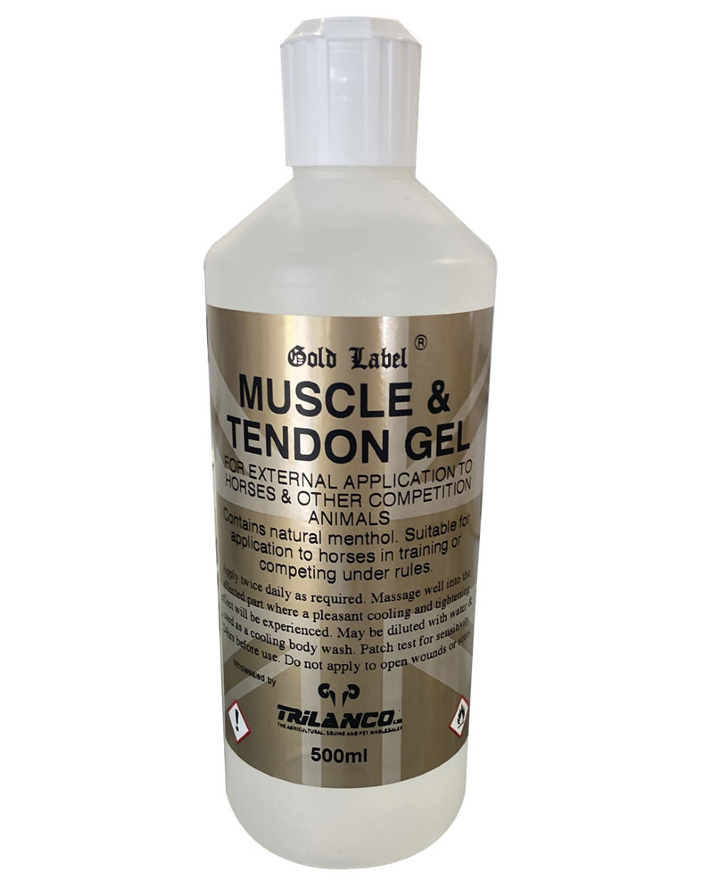 Gold Label Muscle & Tendon Gel On A White Background