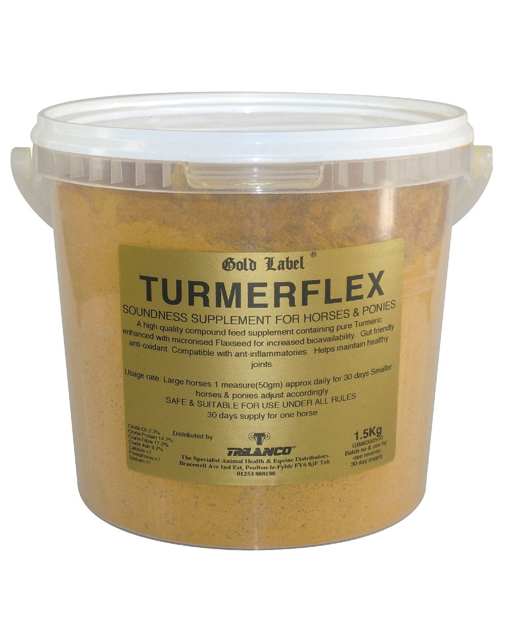 Gold Label Turmaflex On A White Background