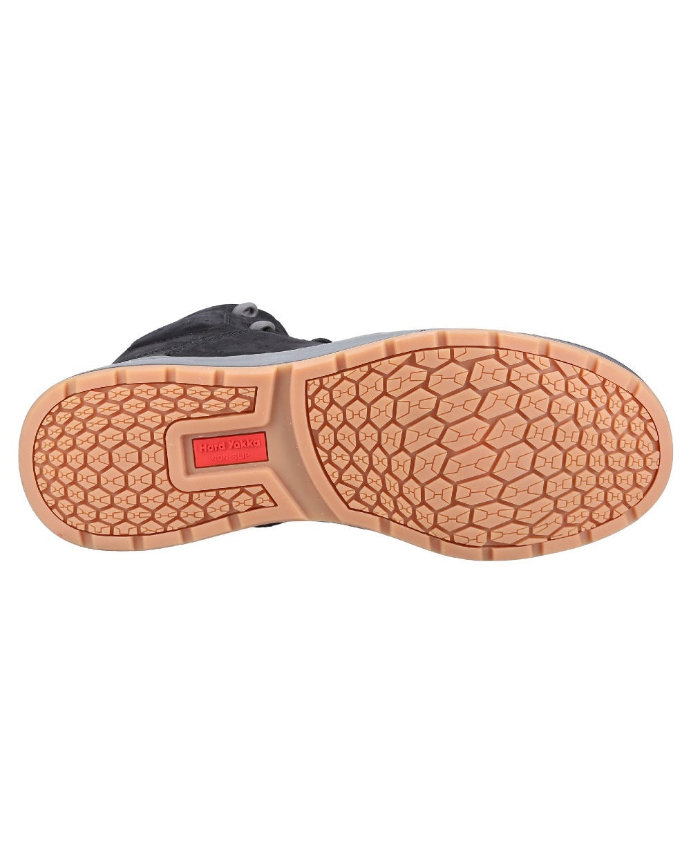 Black Coloured Hard Yakka Mens 3056 Lace Zip Safety Boots on White Background