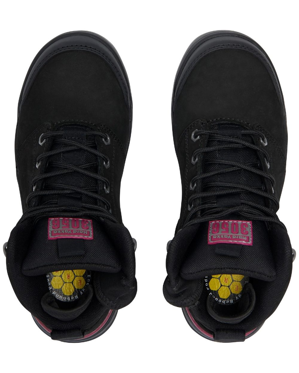 Black Coloured Hard Yakka Womens 3056 PR Side Zip Safety Boots on White Background