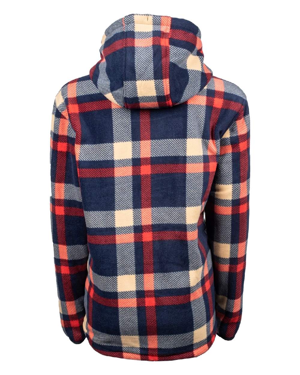 Multi Coloured Hard Yakka Womens Check Zoodie on White Background