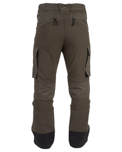 Forest Shade coloured Harehill Ridgegate Shooting Trousers with Bellow Pockets on White background