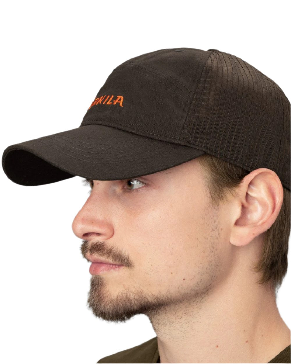 Shadow Brown Coloured Harkila Impact Cap on White Background