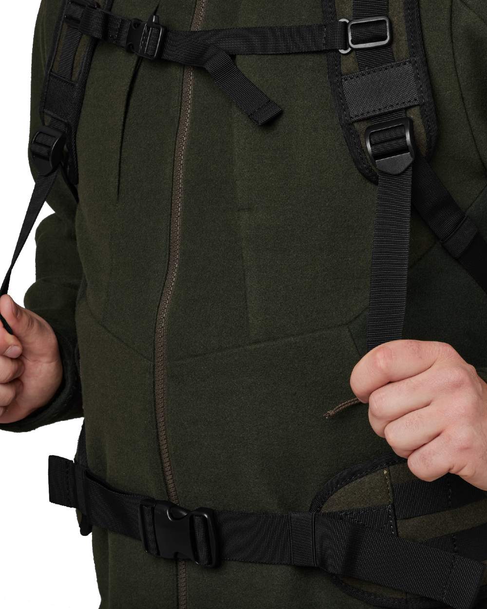 Willow Green Coloured Harkila Metso 2.0 Rucksack Backpack On A White Background