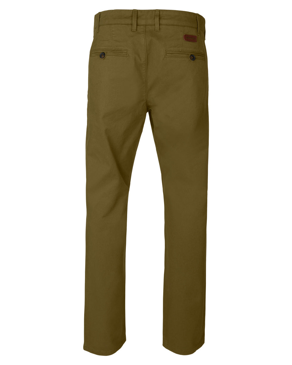 Beech Green coloured Harkila Norberg Chinos on White background 