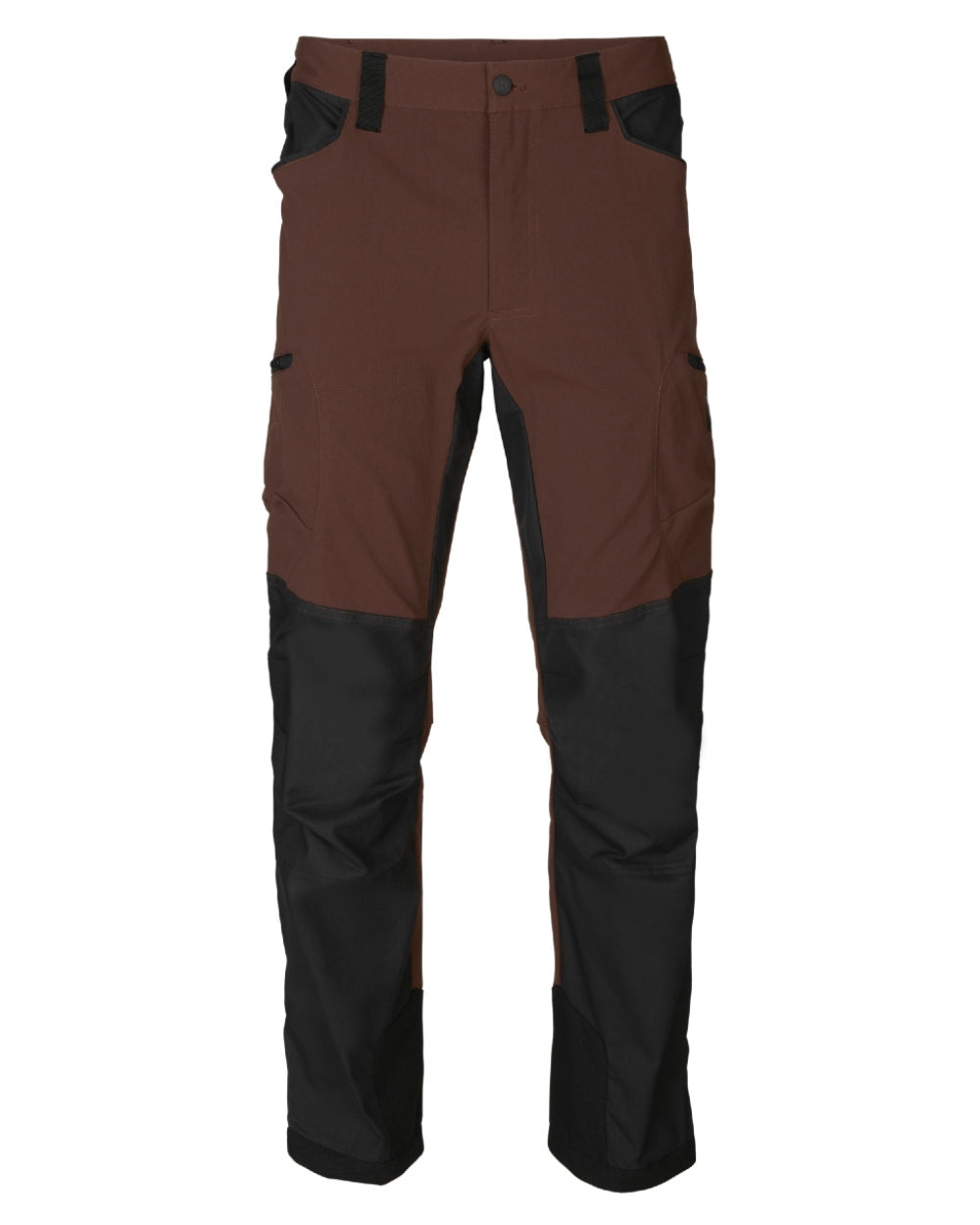 Burgundy Black Coloured Harkila Ragnar Trousers | Clearance On A White Background