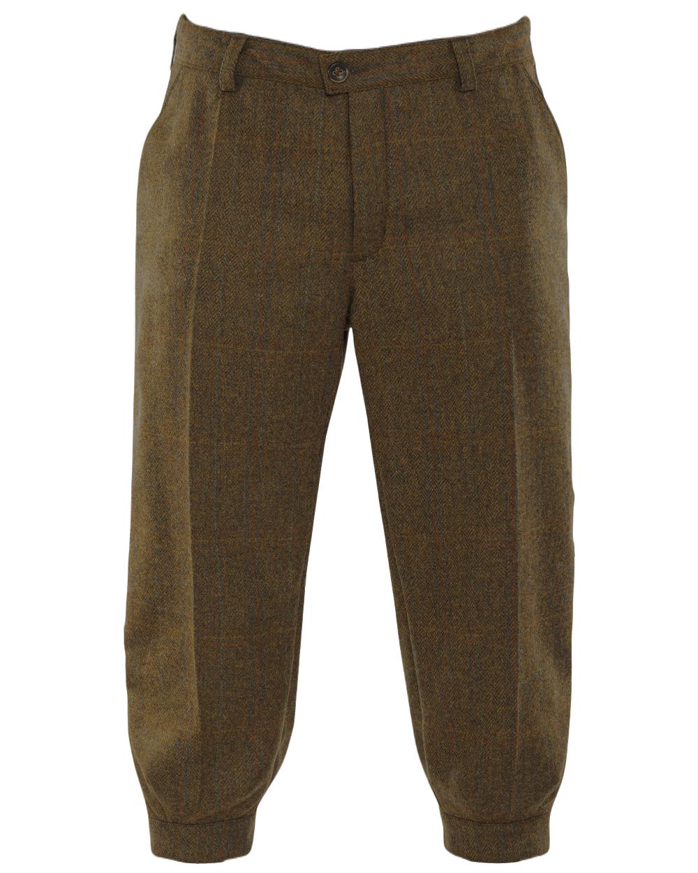 Terragon Brown Coloured Harkila Stornoway Tweed Breeks 2.0 on white background