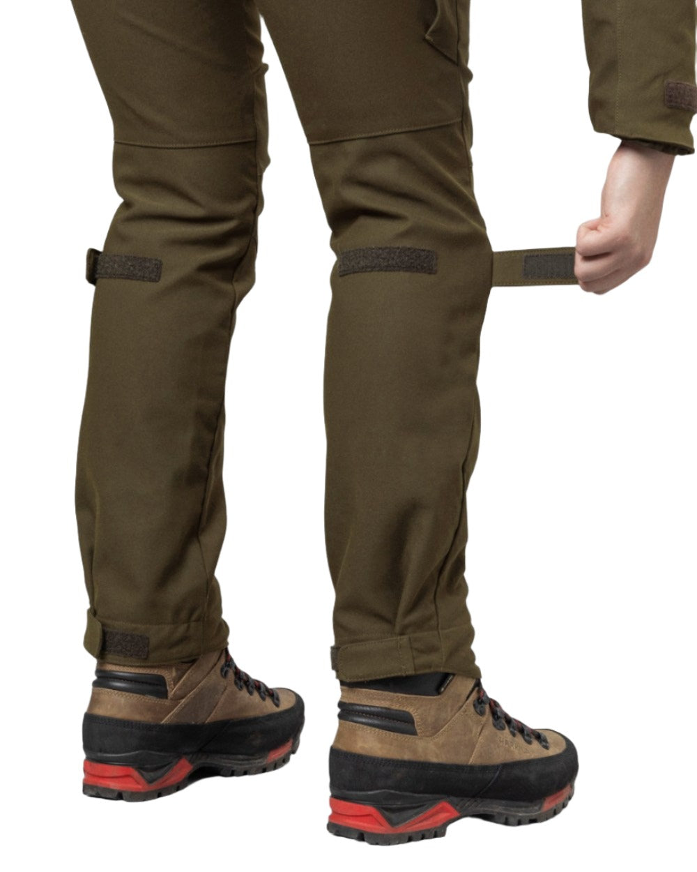 Willow Green Coloured Harkila Womens Pro Hunter GTX Trousers on white background