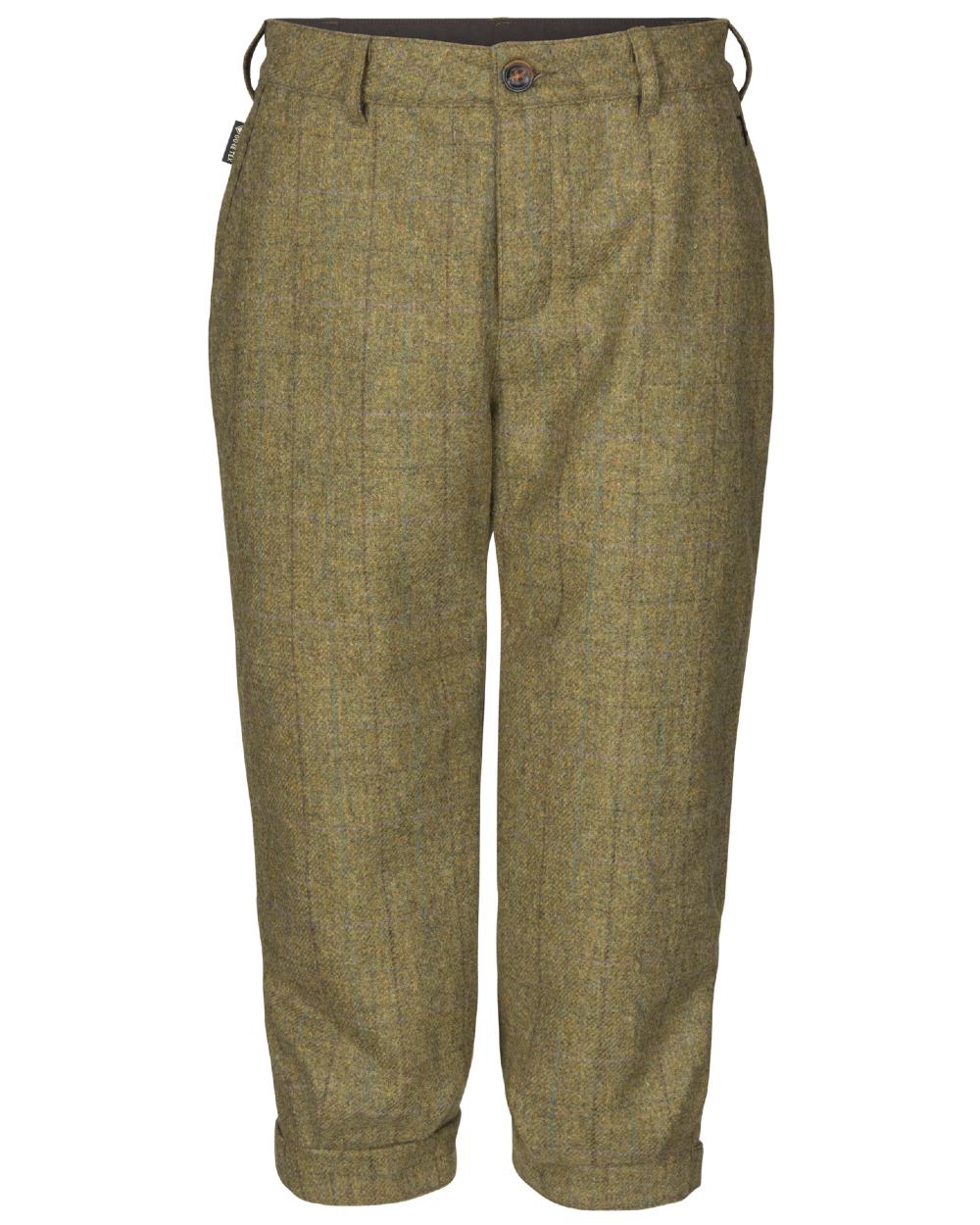 Olive Coloured Harkila Womens Jura GTX Knee Length Trousers on white background