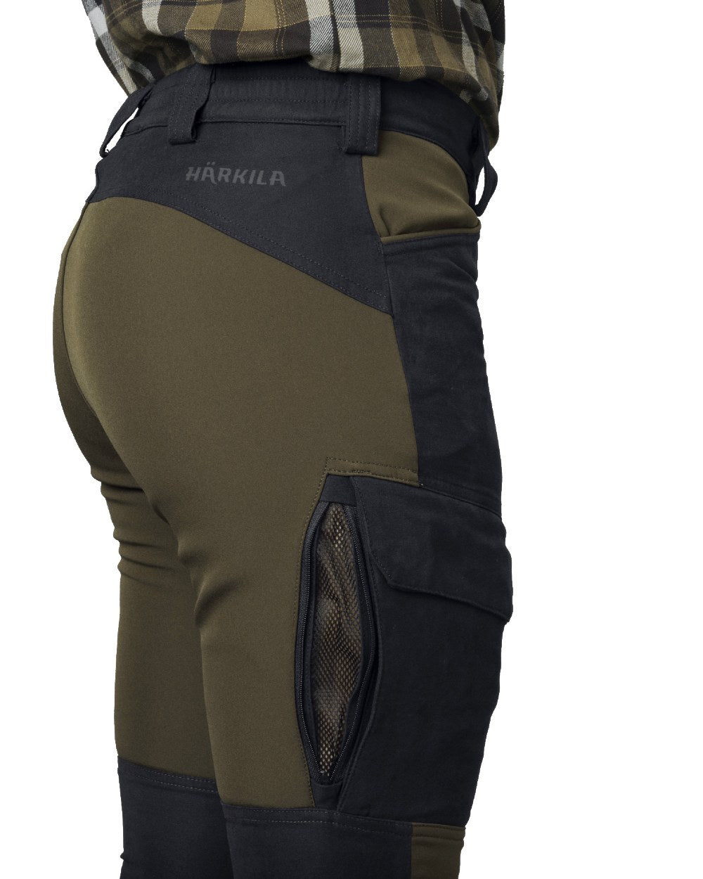 Willow Green Deep Well Purple Coloured Harkila Womens Scandinavian Pants On A White Background