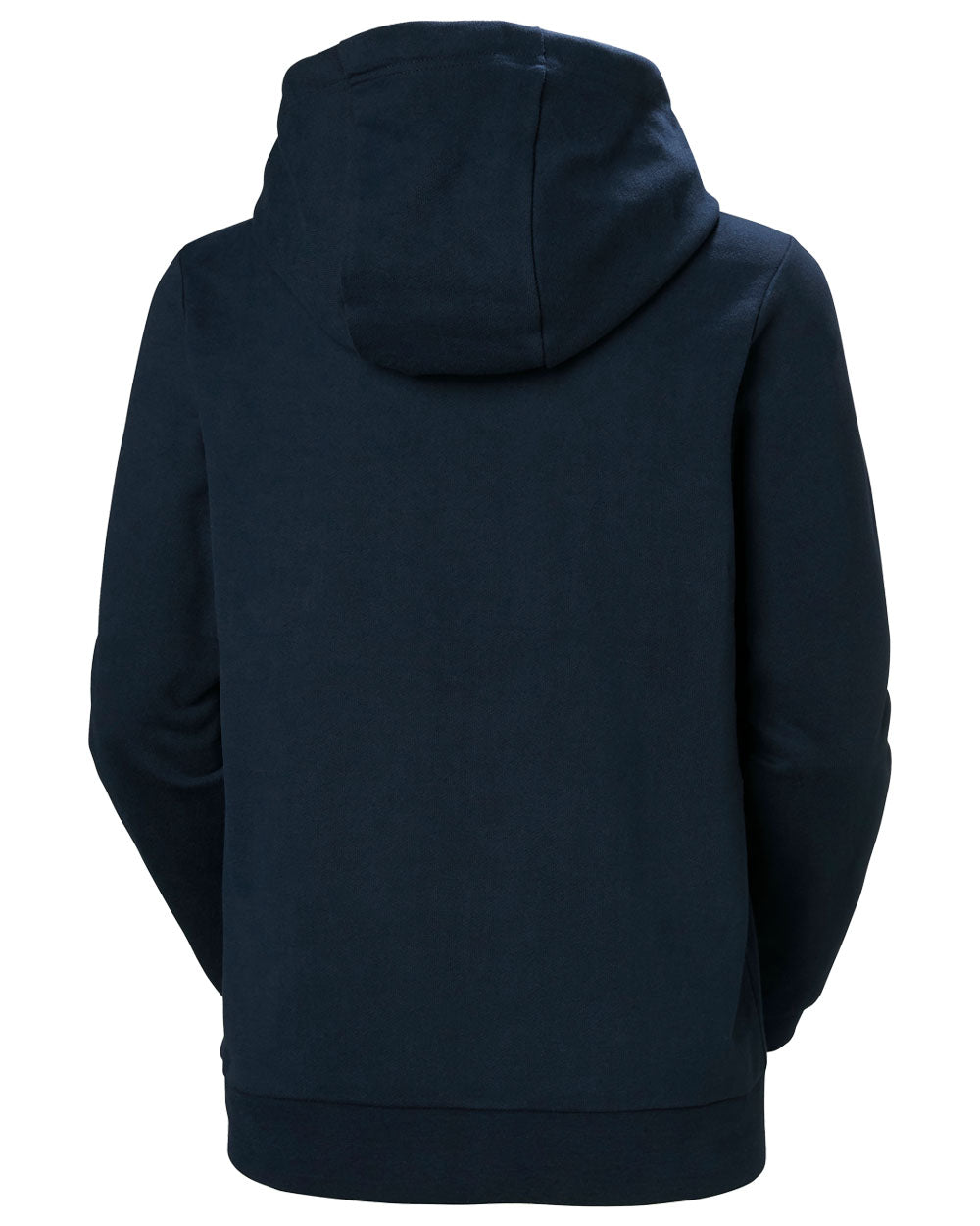 Navy coloured Helly Hansen Womens Logo Hoodie 2.0 on White background
