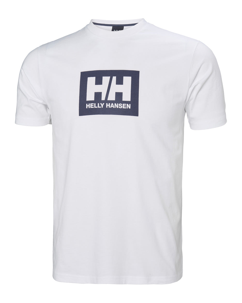 White coloured Helly Hansen Box T-Shirt on White background 