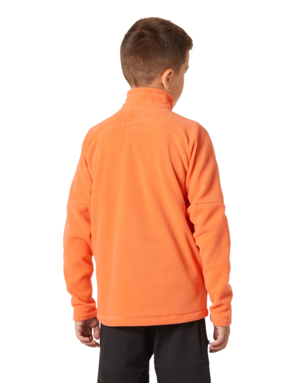 Bonfire Coloured Helly Hansen Juniors Daybreaker 2.0 Jacket on White Background