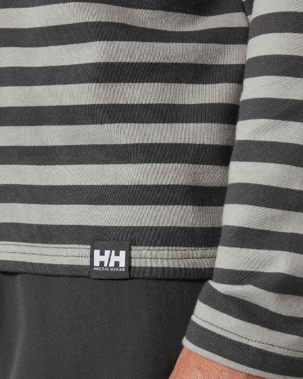 Terrazzo coloured Helly Hansen Mens Arctic Ocean Long Sleeve T-Shirt on white background