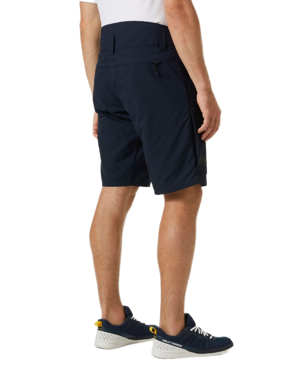 Navy Coloured Helly Hansen Mens Crewline Cargo Shorts 2.0 on White Background