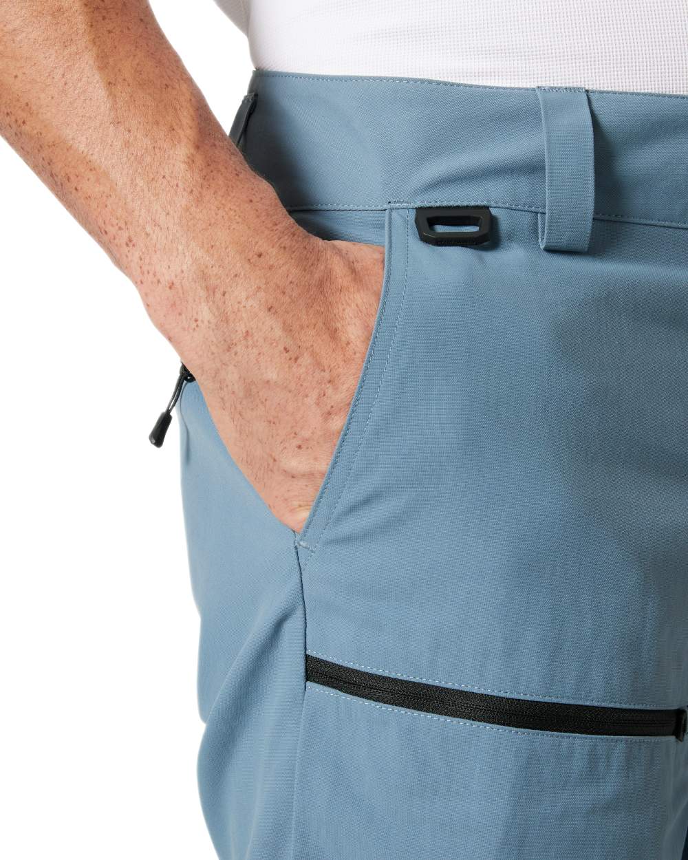 Washed Navy Coloured Helly Hansen Mens Crewline Cargo Shorts 2.0 on White Background