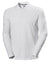White coloured Helly Hansen Mens Crewline Long Sleeves Polo Shirt on white background #colour_white
