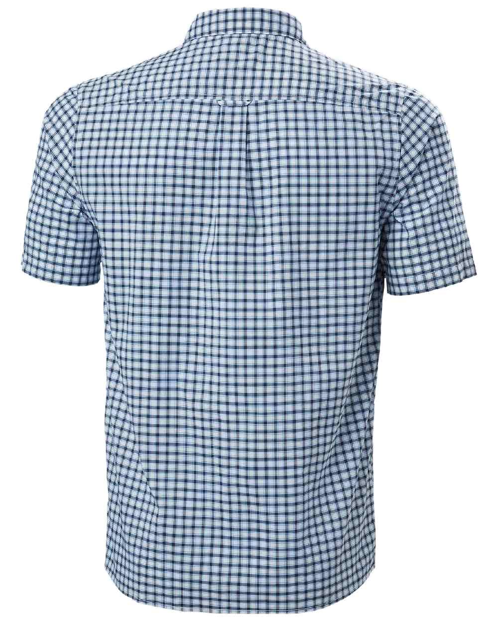 Navy Coloured Helly Hansen Mens Fjord Quick Dry Short Sleeve Shirt 2.0 on White Background