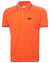 Flame coloured Helly Hansen Mens Genova Polo T-Shirt on white background #colour_flame