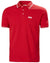 Red coloured Helly Hansen Mens Genova Polo T-Shirt on white background #colour_red