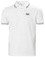 White coloured Helly Hansen Mens Genova Polo T-Shirt on white background #colour_white
