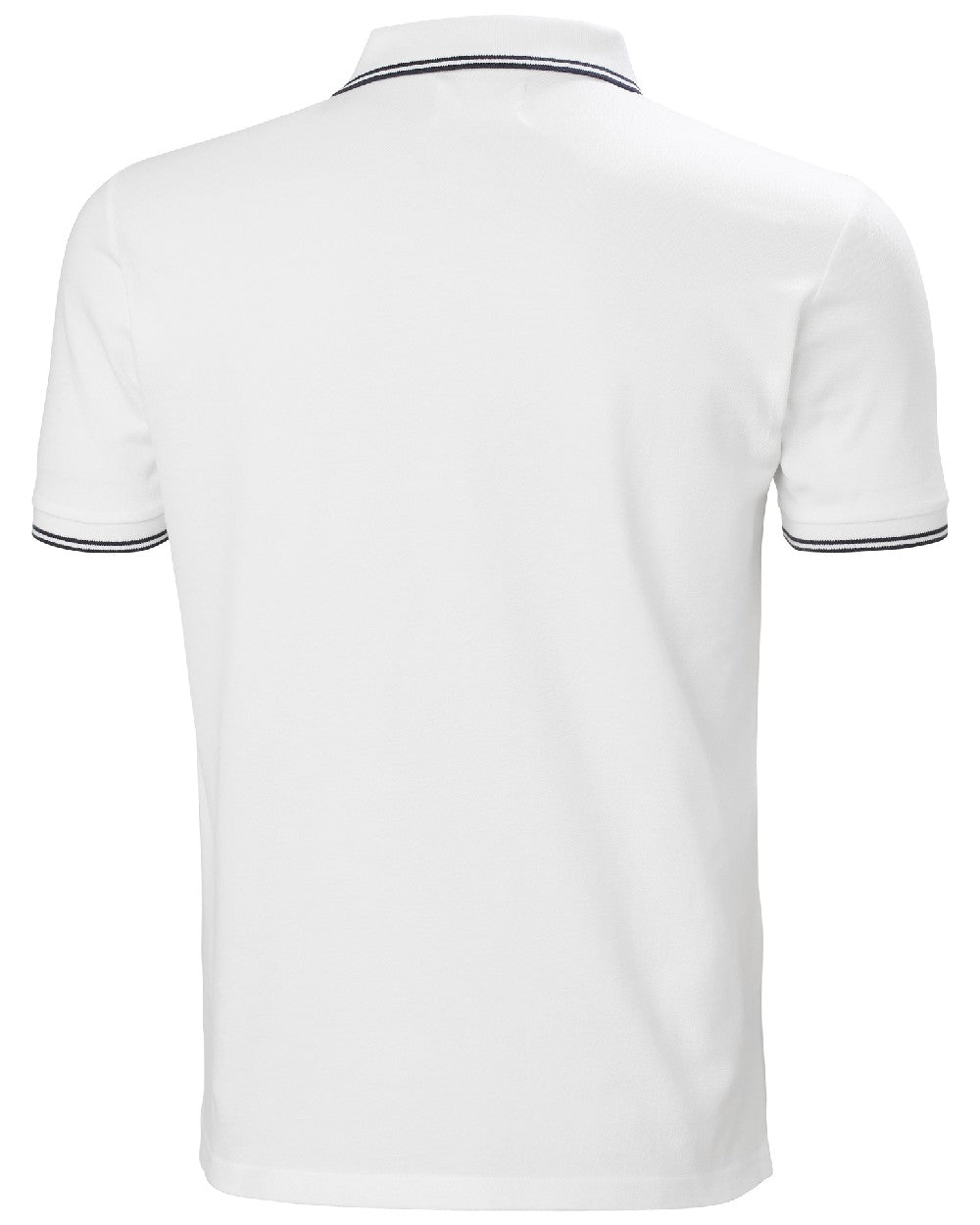 White coloured Helly Hansen Mens Genova Polo T-Shirt on white background 