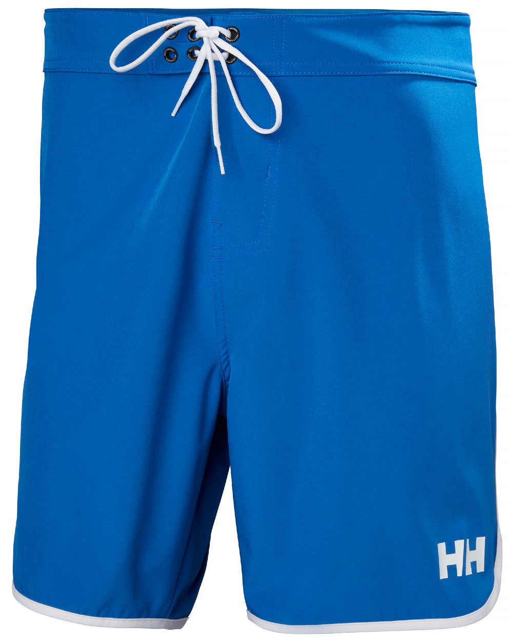Cobalt 2.0 coloured Helly Hansen Mens HP 7 inch Curve Board Shorts on white background 