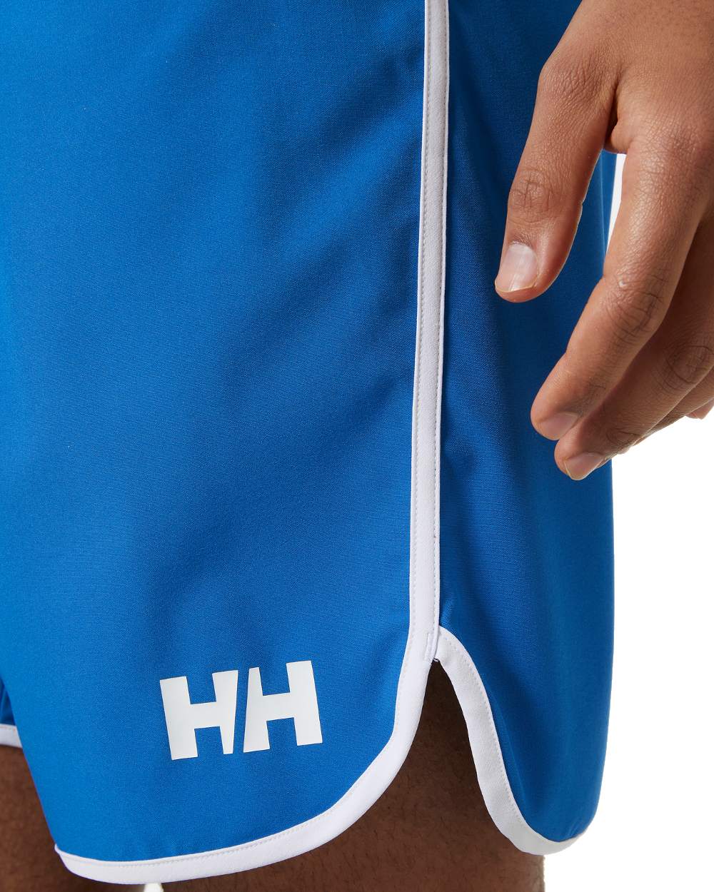 Cobalt 2.0 coloured Helly Hansen Mens HP 7 inch Curve Board Shorts on white background 