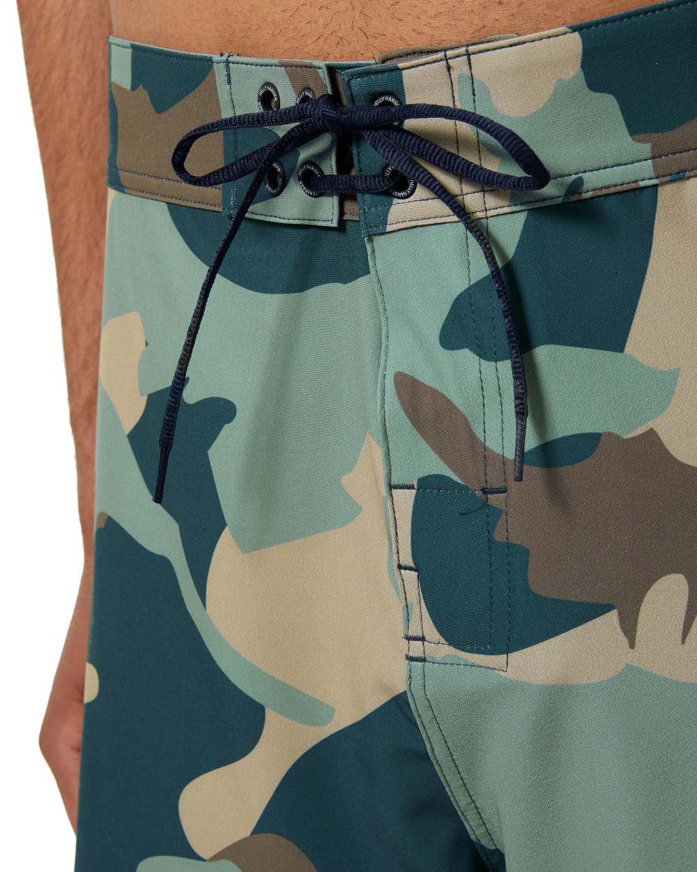 Cactus Camo Coloured Helly Hansen Mens HP 9 inch Board Shorts 3.0 on white background
