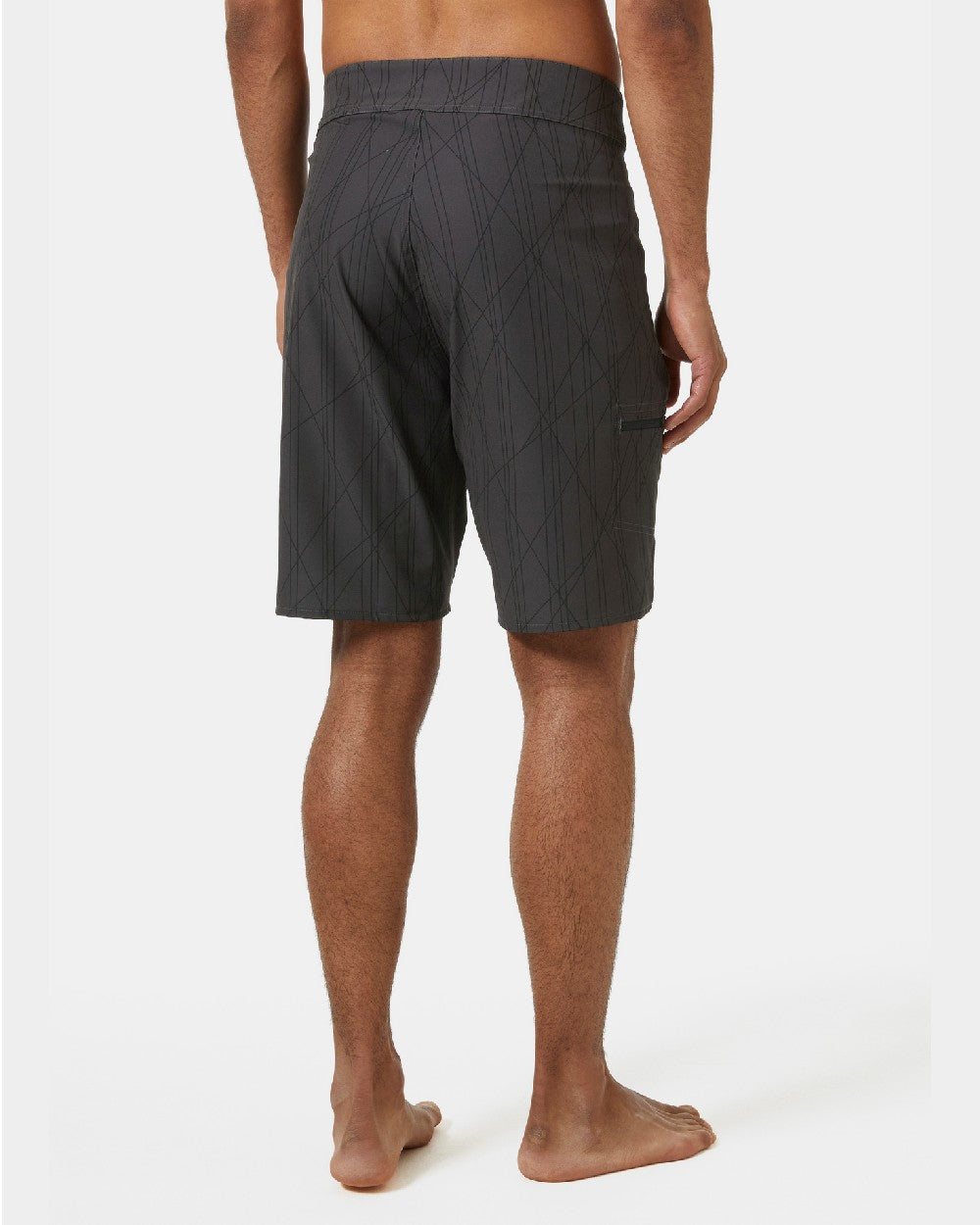 Ebony Coloured Helly Hansen Mens HP 9 inch Board Shorts 3.0 on grey background