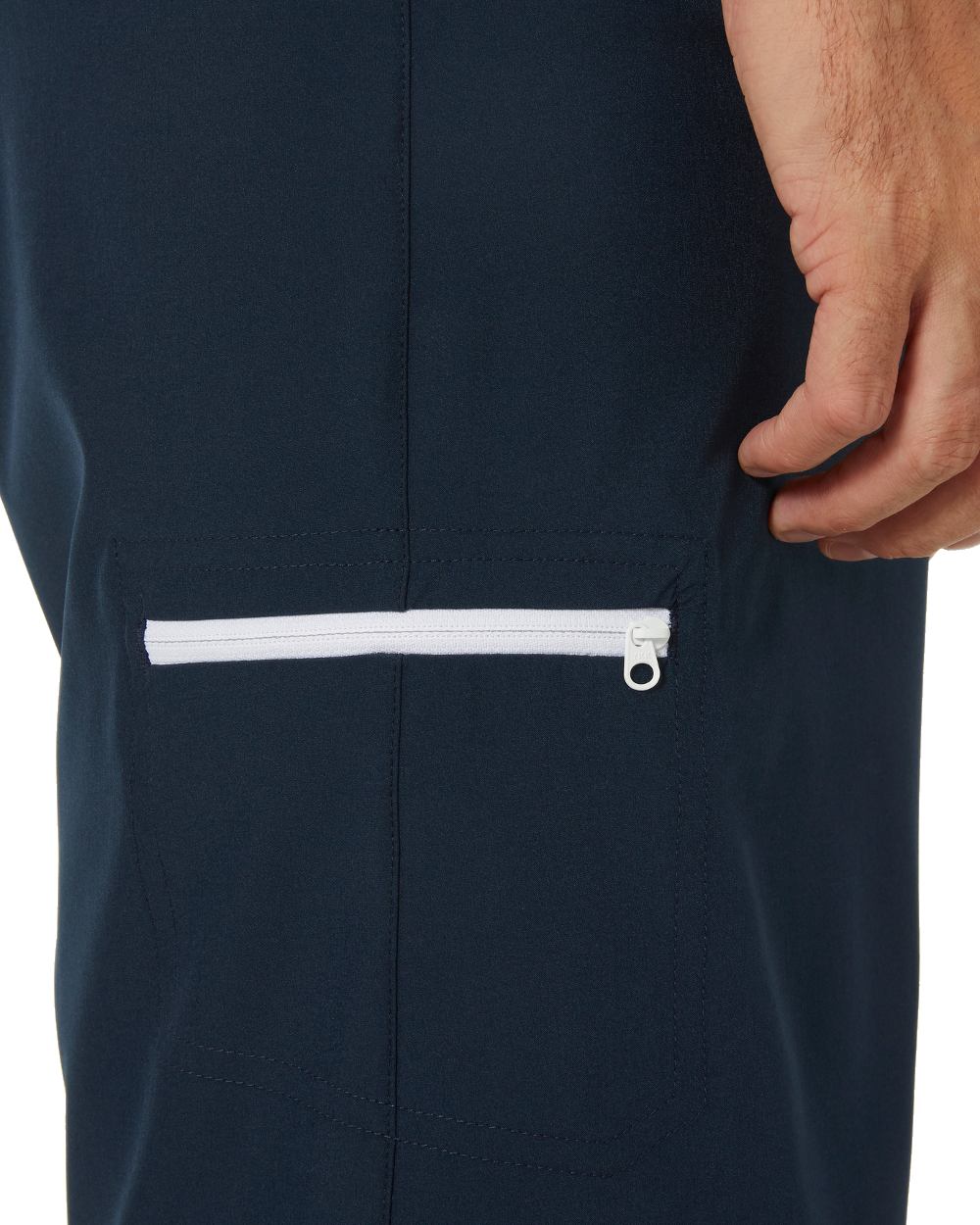 Navy Coloured Helly Hansen Mens HP 9 inch Board Shorts 3.0 on white background