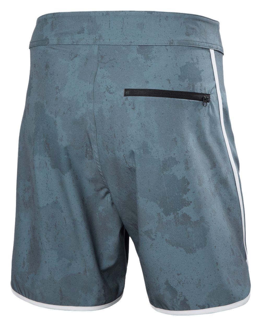 Washed Navy Sea Camo Aop Coloured Helly Hansen Mens HP Curve Board Shorts on White Background