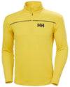 Gold Rush coloured Helly Hansen Mens HP Half Zip Pullover Shirt on white background #colour_gold-rush